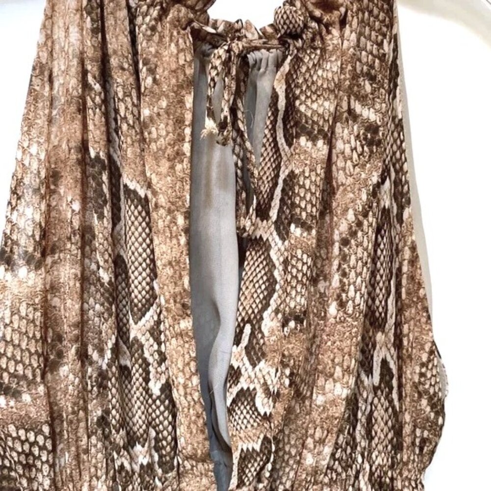 Zara Python Halter Dress - Picture 6 of 7